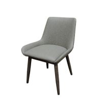 Amata Upholstered Bucket Seat Chair - Charcoal/Driftwood