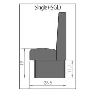 Clarke Retro Single Booth Size