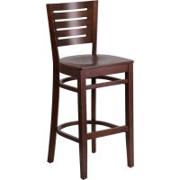 Darby Wood Frame Barstool - Walnut w/ Wood Seat