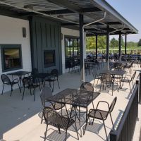 Diamondback Outdoor Table - Dining Height with Diamondback Chair