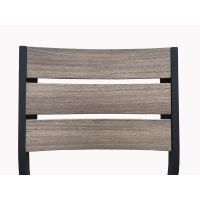 Durango Pic Nic Table - Black Frame with Barnwood Slats 