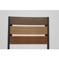 Durango Pic Nic Table - Black Frame with Tricolor Slats