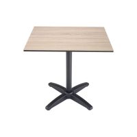 Element Outdoor Table Top - Sawcut Oak - shown with base