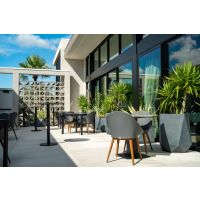 Elements Outdoor Laminate Table Tops - outside restaurant