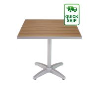 Faux Teak Outdoor Table
