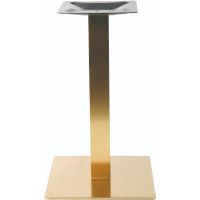 Gold Stainless Steel Square Base - Bar Height