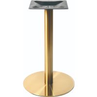 Gold Stainless Steel Round Base
