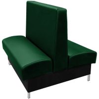 Grove Double Vinyl Booth - Hunter Green Vinyl shown