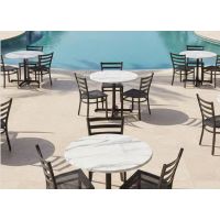 Enduro Outdoor Table Tops - Shown at outdoor pool area