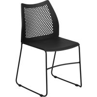 Hercules RUT-498A Stack Chair - Black