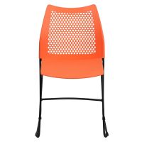 Hercules RUT-498A Stack Chair - Orange - Front View