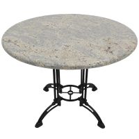 Round granite table top - Kashmir White