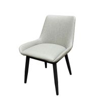 Amata Upholstered Bucket Seat Chair - Light Moss/Black