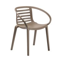 Mambo A Outdoor Side Chair - Taupe