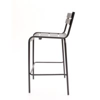 OB-824 Metal Barstool - Black, side view