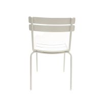 OC-824 Metal Chair - White, back view