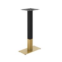 Gold and Black Finish Stainless Steel Base - 9"x18" Bar Height