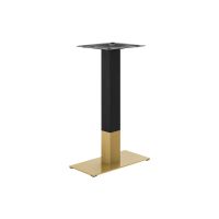 Gold and Black Finish Stainless Steel Base - 9"x18" -Dining Height
