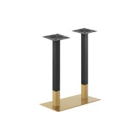 Gold and Black Finish Stainless Steel Base - 18"x36" - Bar Height