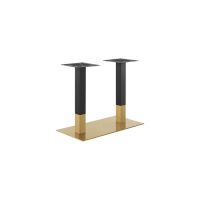 Gold and Black Finish Stainless Steel Base - 18"x36" -Dining Height