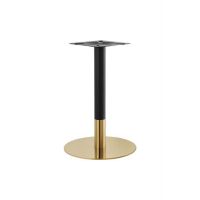 Gold and Black Finish Stainless Steel Base - 20" Round, Dining Height