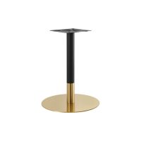 Gold and Black Finish Stainless Steel Base - 23" Round, Dining Height