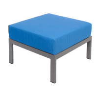 Belmar Outdoor Ottoman - Soft Gray