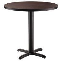Round Cafe Table - Dining Height - Montana Walnut