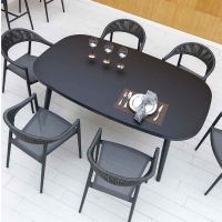 RP-01A Outdoor Restaurant Arm Chairs shown with table