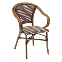 RT-02 Outdoor Arm Chair - Chocolate