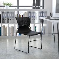 Hercules RUT-438 Stack Chair - Black