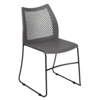Hercules RUT-498A Stack Chair - Gray