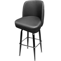 SL8133 Tufted Bucket Barstool - Black