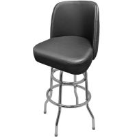 SL8133 Tufted Back Bucket Barstool - Black