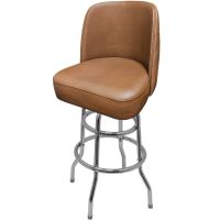 SL8133 Tufted Back Bucket Barstool - Buckskin