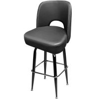 SL9133 Cutout Back Barstool - Black