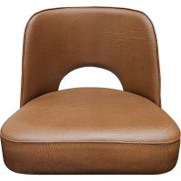 SL9133 Cutout Back Barstool - Buckskin Seat Front View