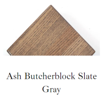 Ash Butcherblock Slate Gray