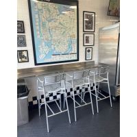 319 Aluminum Outdoor Barstool - shown in hospitality dining room