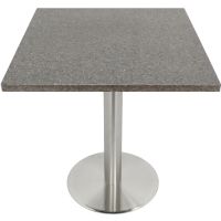 Square Quartz Table Top - Storm Gray