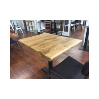 T10 White Oak Live Edge Restaurant Table