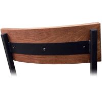 Timber Metal Frame Barstool - Seat Back View