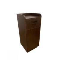 Trash Receptacle - Walnut