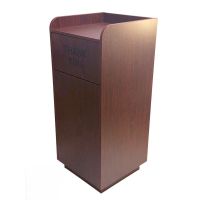 Trash Receptacle - Mahogany