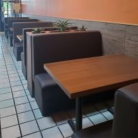 Urban laminate tables with booths
