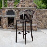 Bistro Barstool - Black Antique Gold