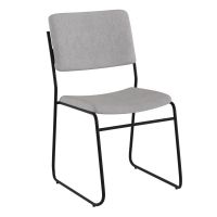 Hercules XU-8700 Stack Chair - Gray Fabric/Gray Frame