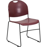 Hercules RUT-188 Stack Chair - Burgundy