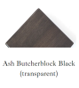Ash Butcherblock Black (transparent)
