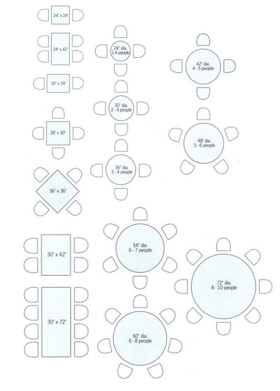 restaurant seating layout